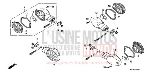 BLINKER (CB1300SA) CB1300SAA de 2010
